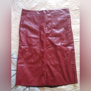 Faux-leather Skirt-ITALIAN
